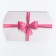 Folding box, pillow, "pink bow" 19 x 14 x 4 cm,