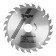 Disk of tundra wood, fast cut, 190 x 32 mm (rings at 22.20.16), 24 teeth