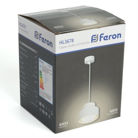 Ceiling light Feron HL3678, IP20, GX53, 12 W, 110xx74.5 mm, white color-4