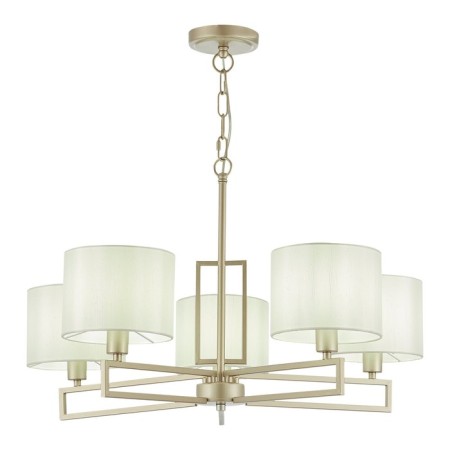 Suspended EVOLUCE lamp. Sle105803-05. Danae. 5x40 watts, E14, 68.5x68.5x37 cm, matte gold color