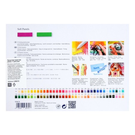 Pastel Dry Artistic Soft Faber-Castell Gofa Mini, 72 colors-1
