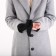 Gloves are male, dimensionless, without insulation, black color