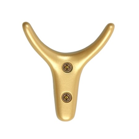Furniture hook Cappio yak, two -rod, matte gold-3