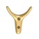 Furniture hook Cappio yak, two -rod, matte gold
