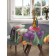 The tablecloth "Spring tulips", round, Saten, d = 150 cm