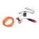 Cartage neon thread for lighting salon, feeder 12 V, 2 m, red power adapter