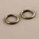 Furniture for bag No. 4, set 4 objects, carbine - 2 pcs, chain, buttons, metal, bronze color