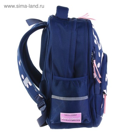School backpack Bruno VisConti, 40 x 30 x 16 cm, ergonomic back, Dolce vita, blue-3