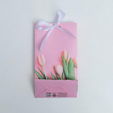 Gift package with a ribbon, packaging, "the most beautiful", 13 x 23 x 7 cm-3