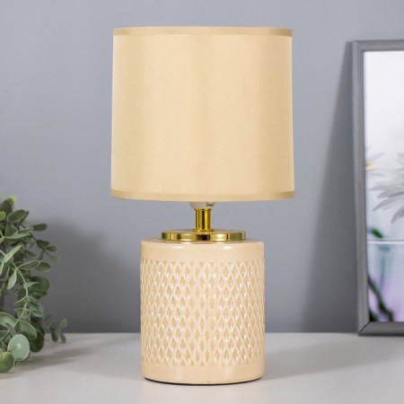 E14 -40W Beige 15x15x29 cm Risalux desktop