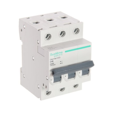 The circuit breaker SE CITY9 SET, C, 40 A, 3P, 4.5 KA, 400 V-1