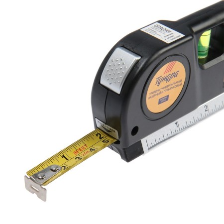 Universal level 4 in 1 tundra, laser, bubble, roulette 2.5 m, ruler 150 mm-8