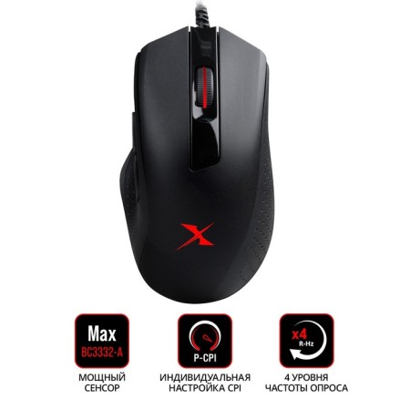 Mouse A4Tech Bloody X5 Max Black Optical (10000DPI) USB (9but)-1