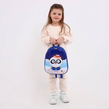 Baby backpack on lightning, blue color-6