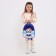 Baby backpack on lightning, blue color