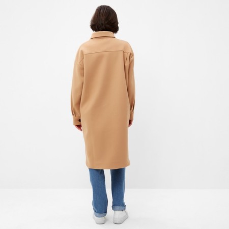 Jacket elongated female minku beige color, rr 46-3