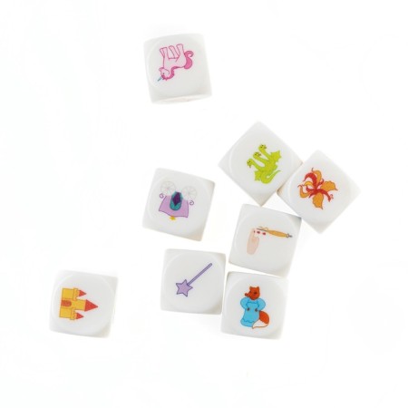 Board game "Talking cubes. Tales ", tin box-2