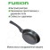 Fusion FP2402L pan, with a lid, anti -stick coating, D = 24 cm, black color