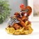Polystone souvenir "Elephant with ruby ​​on coins" 8x6.5x8.5 cm