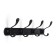 Cappio CVP014 hanger, metallic, four -rod, black color