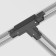 The T-shaped connector for the Technical Tract-31b-R, right-line, 16.6x9.9x3.2 cm, black color is black