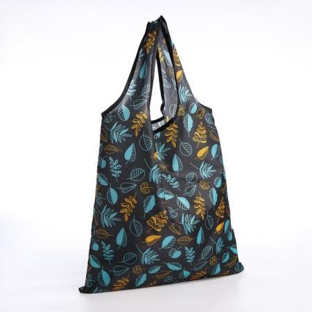 Household bag without fastening, black color/multi -colored-1