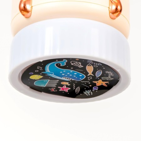 Night Projector "Rocket" LED 3W USB AKB White 9.5x9.5x11 cm Risalux-11