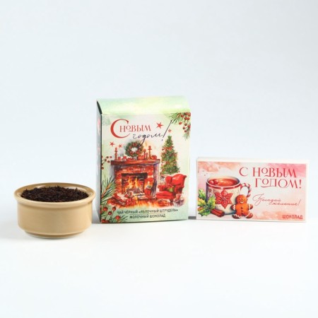 Set: tea + chocolate "heat and comfort" in the box-opener
