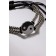 Bracelets "Demetrons" Yin-Yang, on beads, black and white color in silver, 7cm