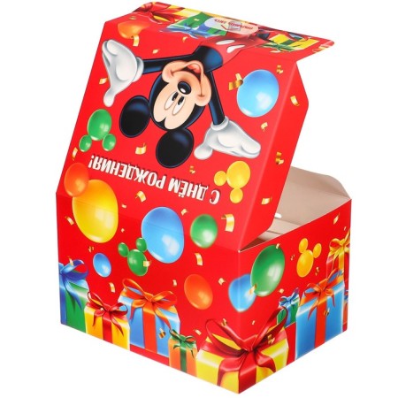 Gift box-boom, folding, 20x15x12.5 cm, Mickey Mouse-4