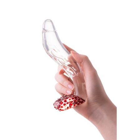 Unrealistic phallimitator Sexus Glass, glass, transparent, 17.5 cm-2