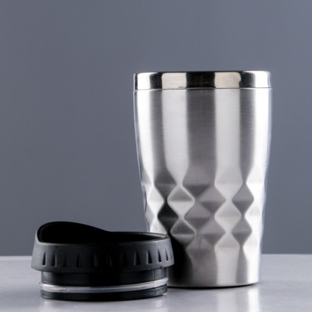 Thermal circle, 350 ml, graphics, retains heat 2 hours, 14.5 x 7.5 cm, chrome-1