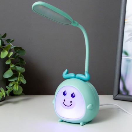 Hand lamp "Fairy -tale moose" LED 3W USB Blue 8.5x8x22 cm Risalux-1