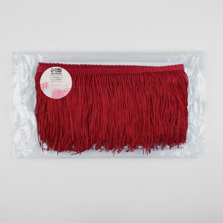 Decorative braid "fringe", 10 cm, 5 ± 0.5 m, wine color-2