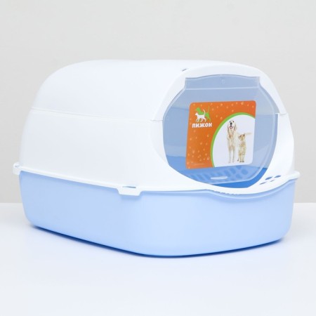 Domik toilet 43 x 32 x 28 cm, white-blue