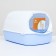 Domik toilet 43 x 32 x 28 cm, white-blue