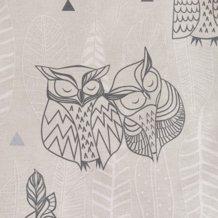 Bed linen "Ethel" 2 joint venture owls (type 2) 175 x 215 cm, 200 x 220 cm, 70 x 70 - 2 pcs-4