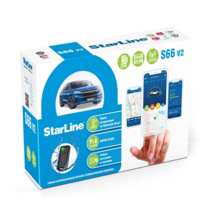 Car Signalization Starline S66 V2 BT 2CAN-4LIN GSM