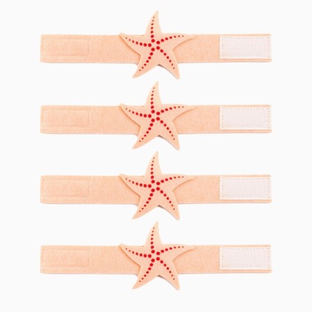 A set of decorative rings "Sea Love" - ​​4 pcs, 100% p/e, felt-3