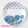Porcelain dessert shade "Star Night", D = 20.5 cm