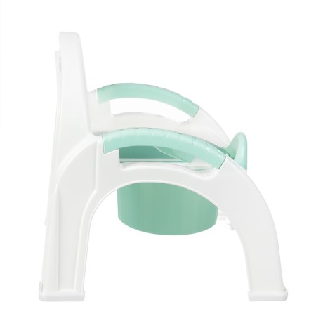 Pot - a chair with a lid, the color is light blue-8