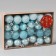 Set of balls Plastic D-3 cm, 24 pcs "Tradition" crack, blue