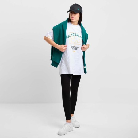 Women's T -shirt Mist Old School size 46, white color-3