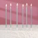 Candles in the cake of cocktail "Shain", 6 pcs, 10 cm, silver metallic