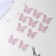 Knitted elements "Two -color butterflies", 5 × 4 cm, 10 pcs, lilac/pink color