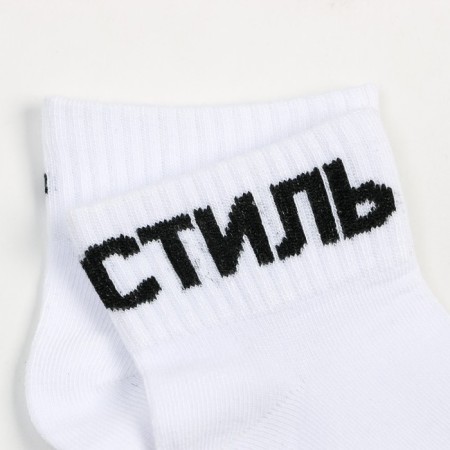 Women's socks "style", white color, size 23-25-2