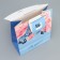 Gift package with a mold valve, packaging, "flowers", 23 x 27 x 11.5 cm
