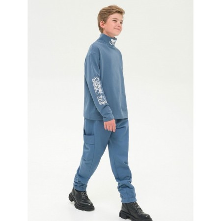 Pants for boys, height 164 cm, gray color-4
