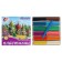Soft plasticine (wax), 12 colors, 180 g, "fantasy", with a glass, mix