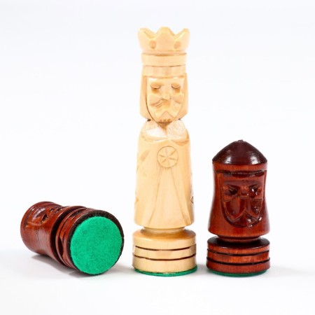 Chess Polish Madon, Manual Work, 49 x 49 cm, King H = 12.5 cm Pig H-6.5 cm-3
